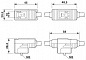 Кабель двойного разъема клапана-SAC-10,0/0,15-116/2XB-1L-Z