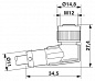 Кабель для датчика / исполнительного элемента-SAC-5P-M12MS-M12FR/.../...