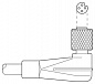 Кабель для датчика / исполнительного элемента-SAC-4P-5,0-PUR/M5FR