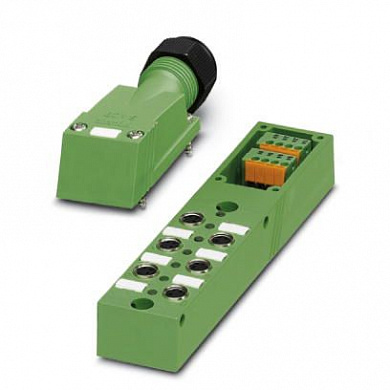 Sensor/actuator box-SACB-6/3-L-SC-M8