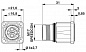 Аппаратн. соединитель, передняя стенка-ST-17P1N8AW400S