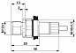 Встраиваемый соединитель для шинной системы-SACCEC-M12MS-5CON-M16/ 5,0-920