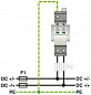 Разрядник для защиты от импульсных перенапряжений, тип 2-VAL-SEC-T2-2+0-220DC-FM