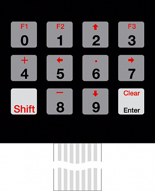 Пленочная клавиатура для BOS 700-705, с 12 клавишами