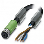 Силовой кабель-SAC-4P-1,0-PUR/M12FST