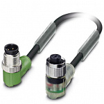 Sensor-/Aktor-Kabel-SAC-4P-M12MR/1,5-PVC/M12FR-3L