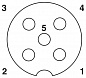Коробка датчика и исполнительного элемента-SACB-4/ 8-5,0PUR SCO P