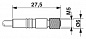 Кабель для датчика / исполнительного элемента-SAC-4P-1,5-PUR/M5FS