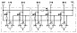 Коробка датчика и исполнительного элемента-SACB 8-3 L QO-0,34 PUR/