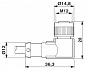 Кабель для датчика / исполнительного элемента-SAC-3P-M12MS/ 3,0-PVC/M12FR-2L