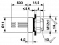 Встраиваемые разъемы-SACC-DSI-M 8FS-3CON-M12/0,5