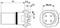 Встраиваемый соединитель для шинной системы-SACC-CI-M12FSD-4CON-L180-THR