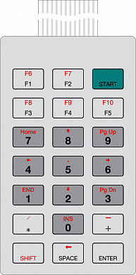 Пленочная клавиатура для BOS 900-913, с 21 клавишами