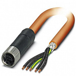 Силовой кабель-SAC-5P-5,0-PUR/M12FSK PE SH