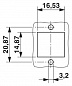Монтажные рамы-VS-08-A-RJ45/LP-1-IP 20