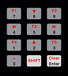Пленочная клавиатура для BOS 500-502, с 6 клавишами