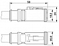 Кабель для датчика / исполнительного элемента-SAC-6P-DTMS/ 0,6-PUR/DTFS