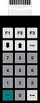 Пленочная клавиатура для BOS 600/602, с 18 клавишами
