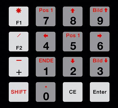 Пленочная клавиатура для BOS 700-705, с 16 клавишами