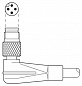 Кабель для датчика / исполнительного элемента-SAC-4P-M5MR/ 3,0-PUR